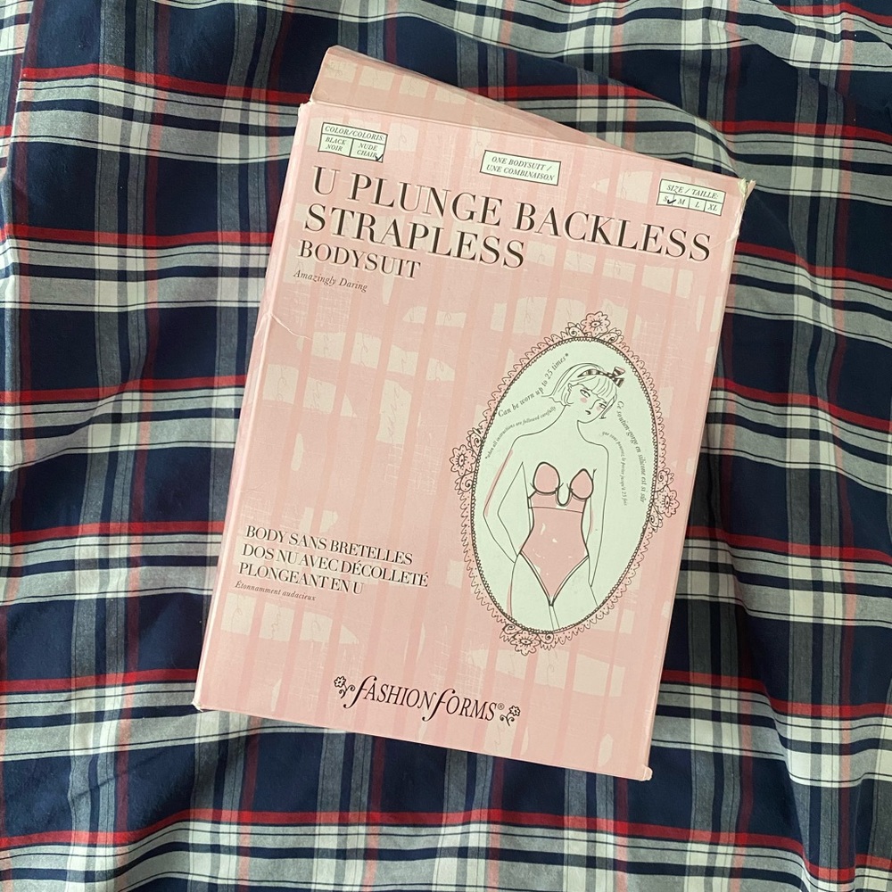 Brand new U plunge backless strapless bodysuit